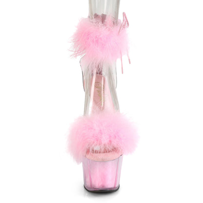 Pleaser Sandali da donna ADORE-724F CLR-B. Pelliccia rosa / b. Pelliccia rosa