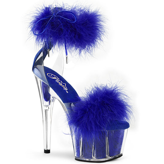 Pleaser   ADORE-724f pelliccia blu clr-royal/m