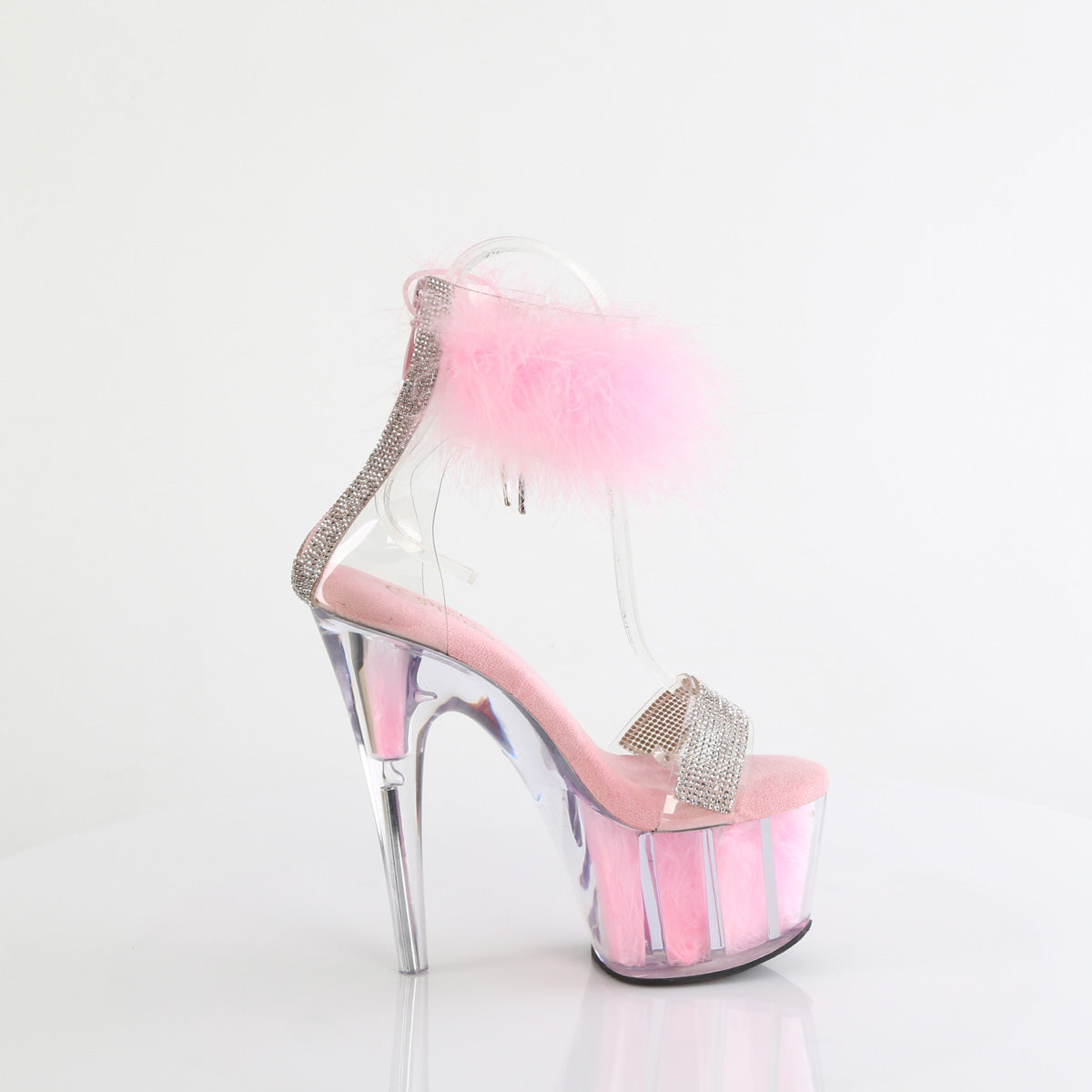 Pleaser   ADORE-727f Clr-B. Pelliccia rosa/m
