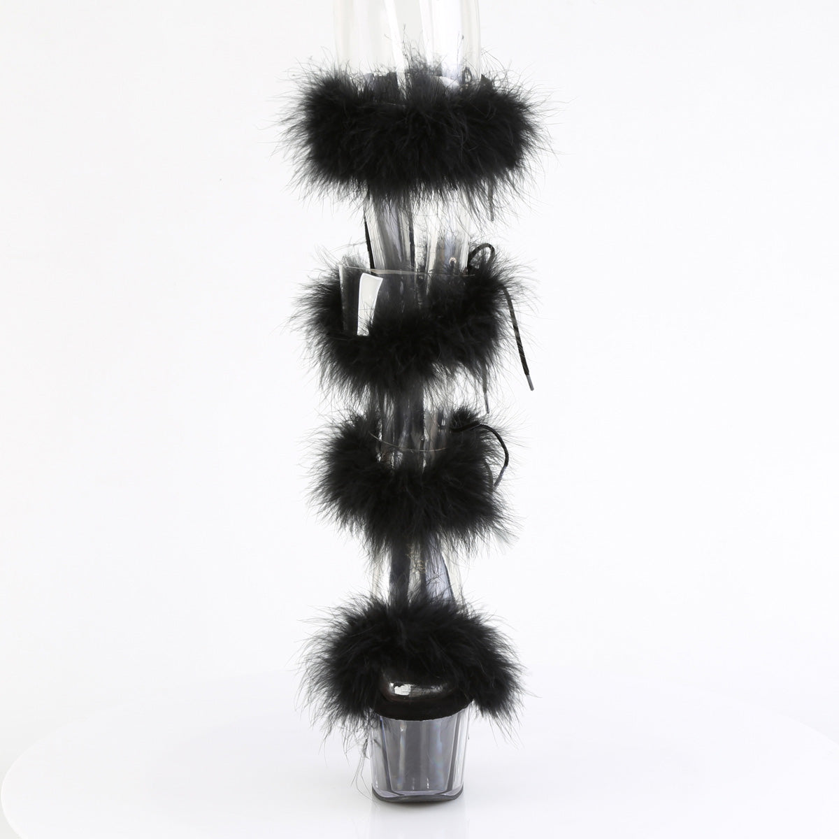 Pleaser   ADORE-728f clr-blk pelliccia/m
