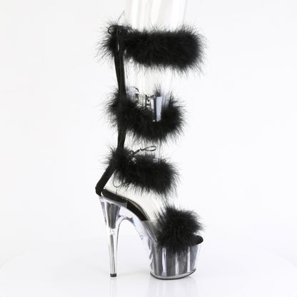 Pleaser   ADORE-728f clr-blk pelliccia/m
