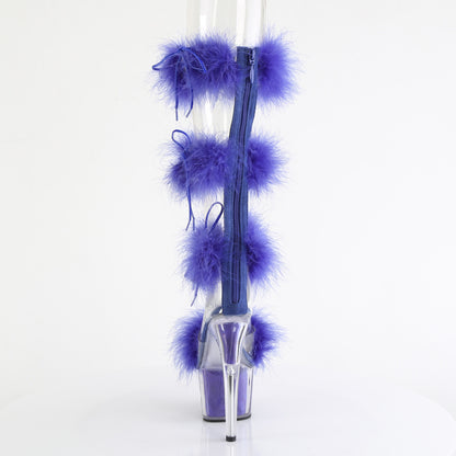 Pleaser   ADORE-728F Clr-Royal Blue Fur/M