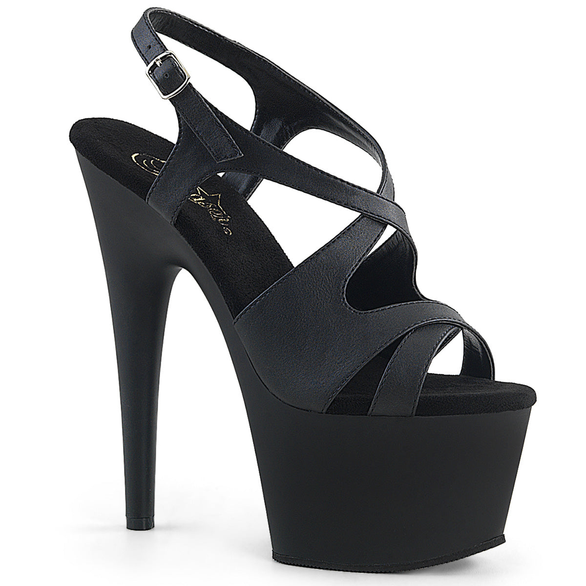 Pleaser Sandali da donna ADORE-730 BLK in ecopelle / BLK opaco