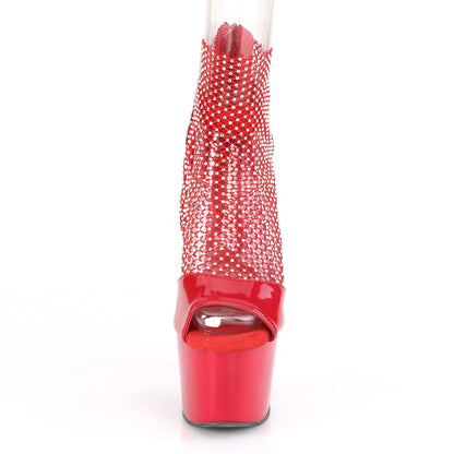 Pleaser Sandali da donna ADORE-765RM Red Pat-RS Mesh / Rosso