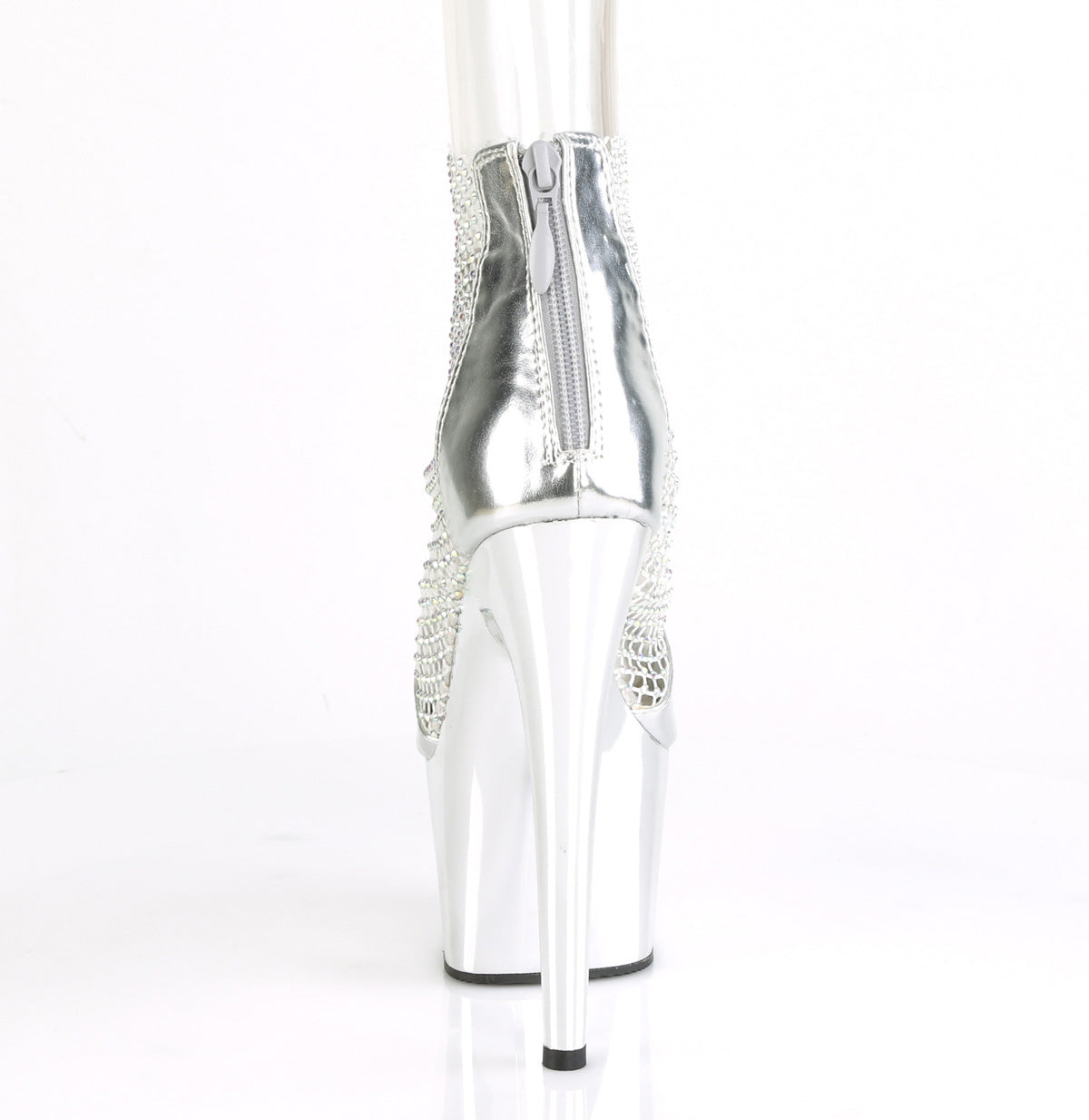 Pleaser Sandali da donna ADORE-765RM SLV Metallico PU-RS MEH / SLV Chrome