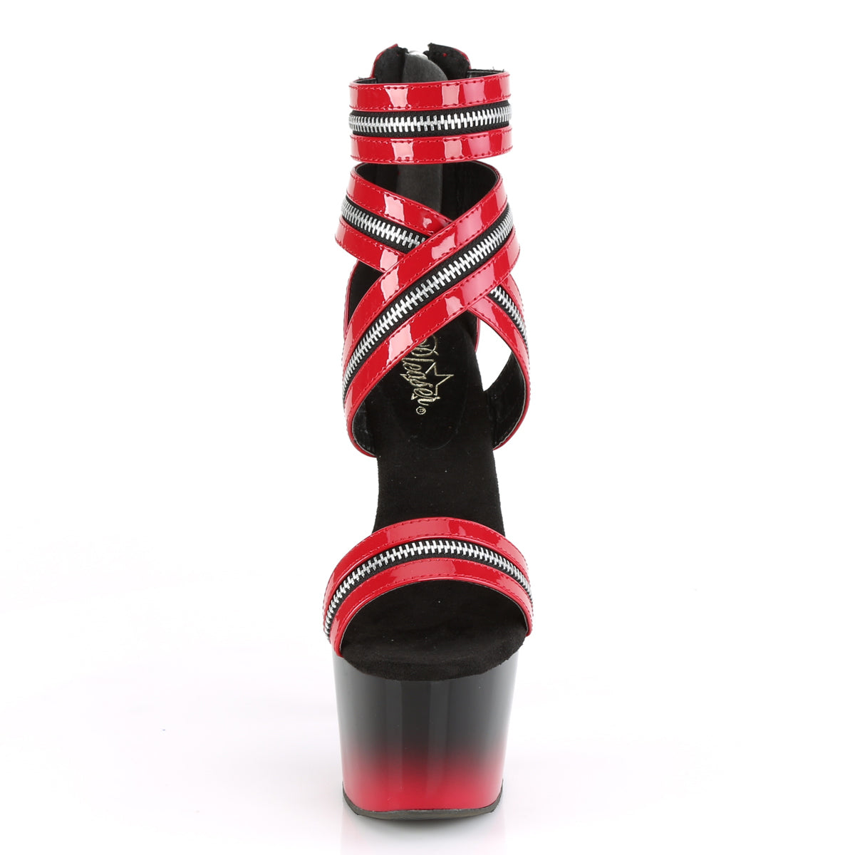 Pleaser Sandali da donna ADORE-766 Pat rossa / BLK-RED