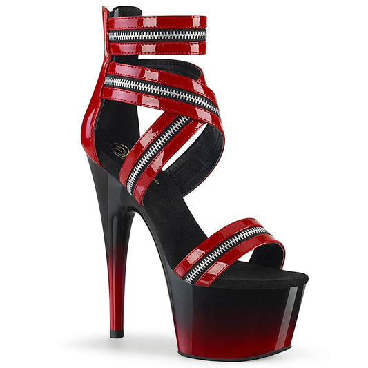 Pleaser Sandali da donna ADORE-766 Pat rossa / BLK-RED