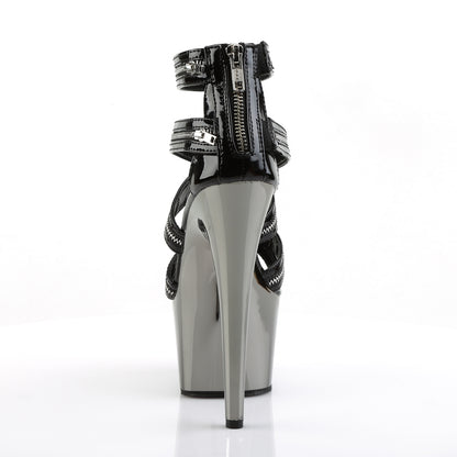 Pleaser Sandali da donna ADORE-767 BLK / Peltro Chrome
