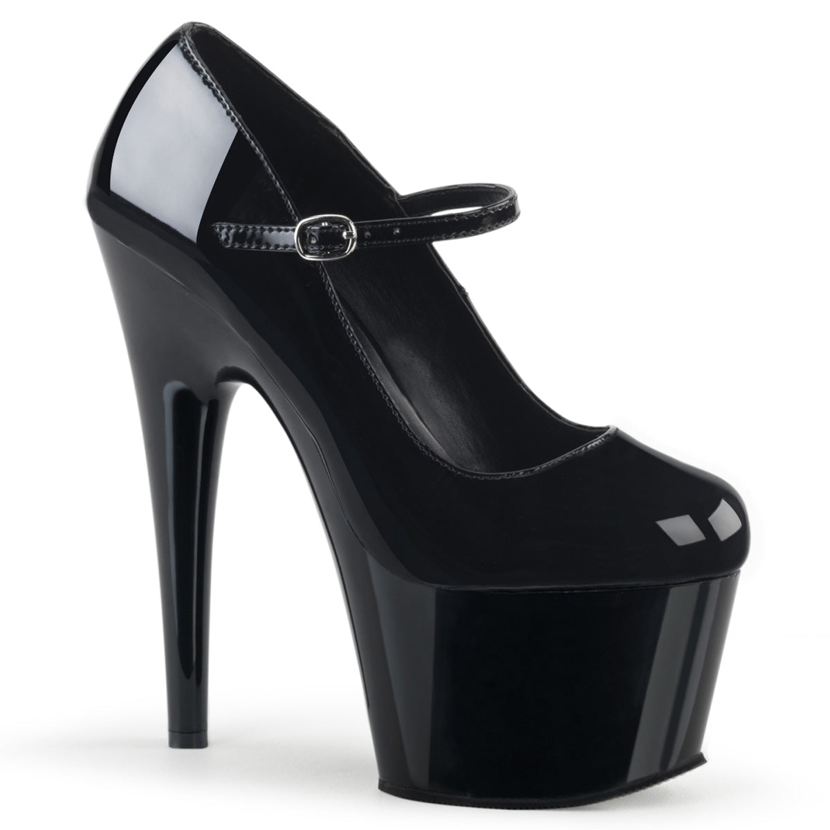 Pleaser Sandali da donna ADORE-787 BLK PAT / BLK