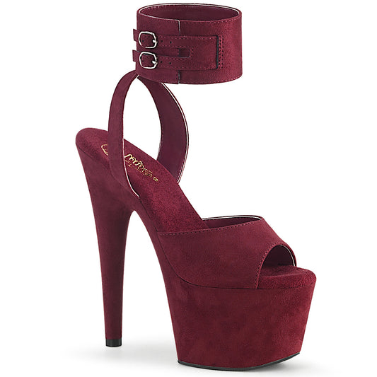 Pleaser Sandali da donna ADORE-791FS Burgundy Faux Suede Suede / Borgogna in finta pelle scamosciata