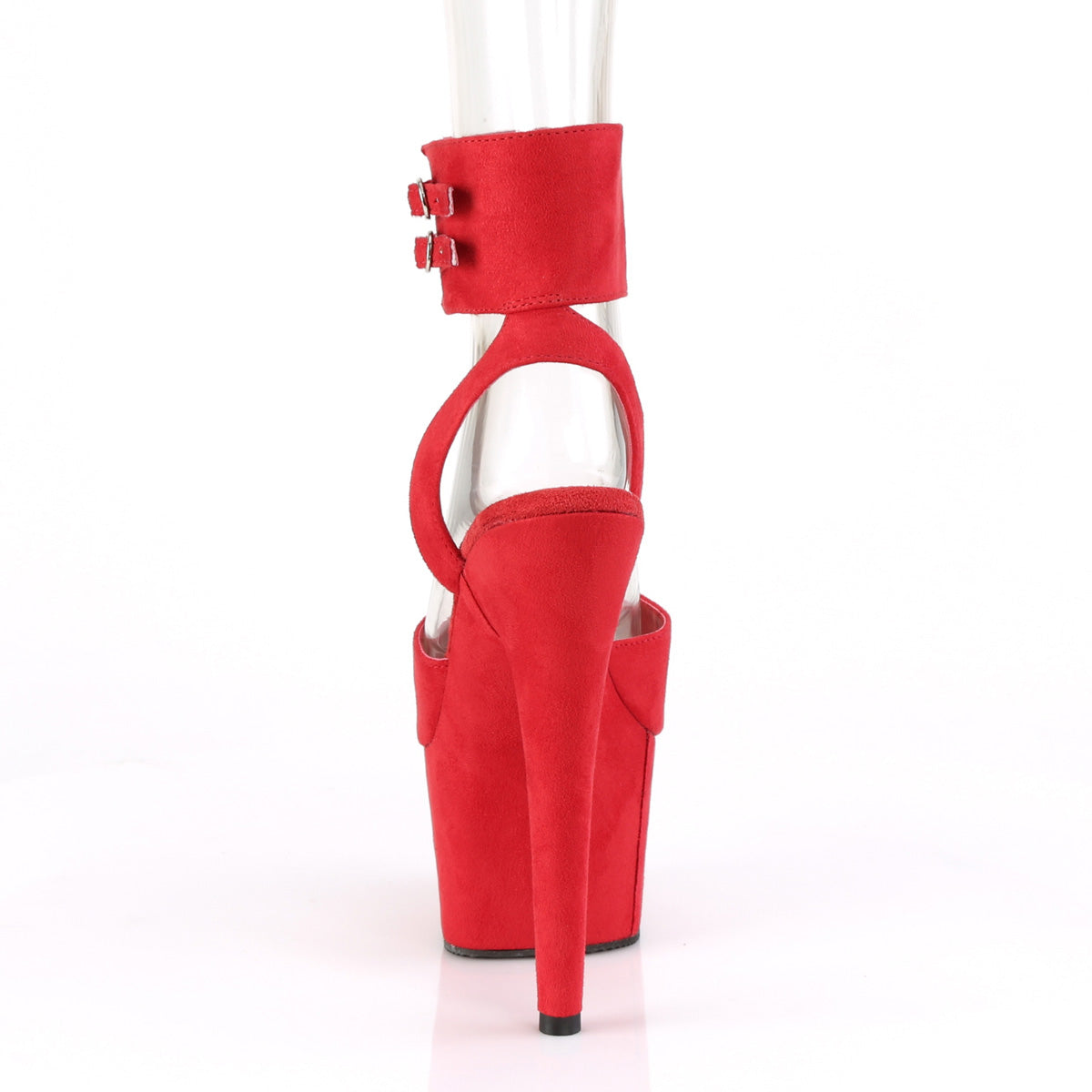 Pleaser Sandali da donna ADORE-791FS Rosso in finta pelle scamosciata / rossa in finta pelle scamosciata