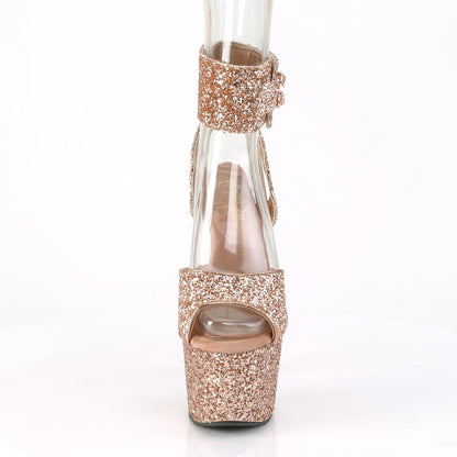 Pleaser Sandali da donna ADORE-791lg glitter oro rosa / scintillio oro rosa