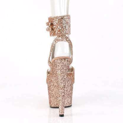Pleaser Sandali da donna ADORE-791lg glitter oro rosa / scintillio oro rosa