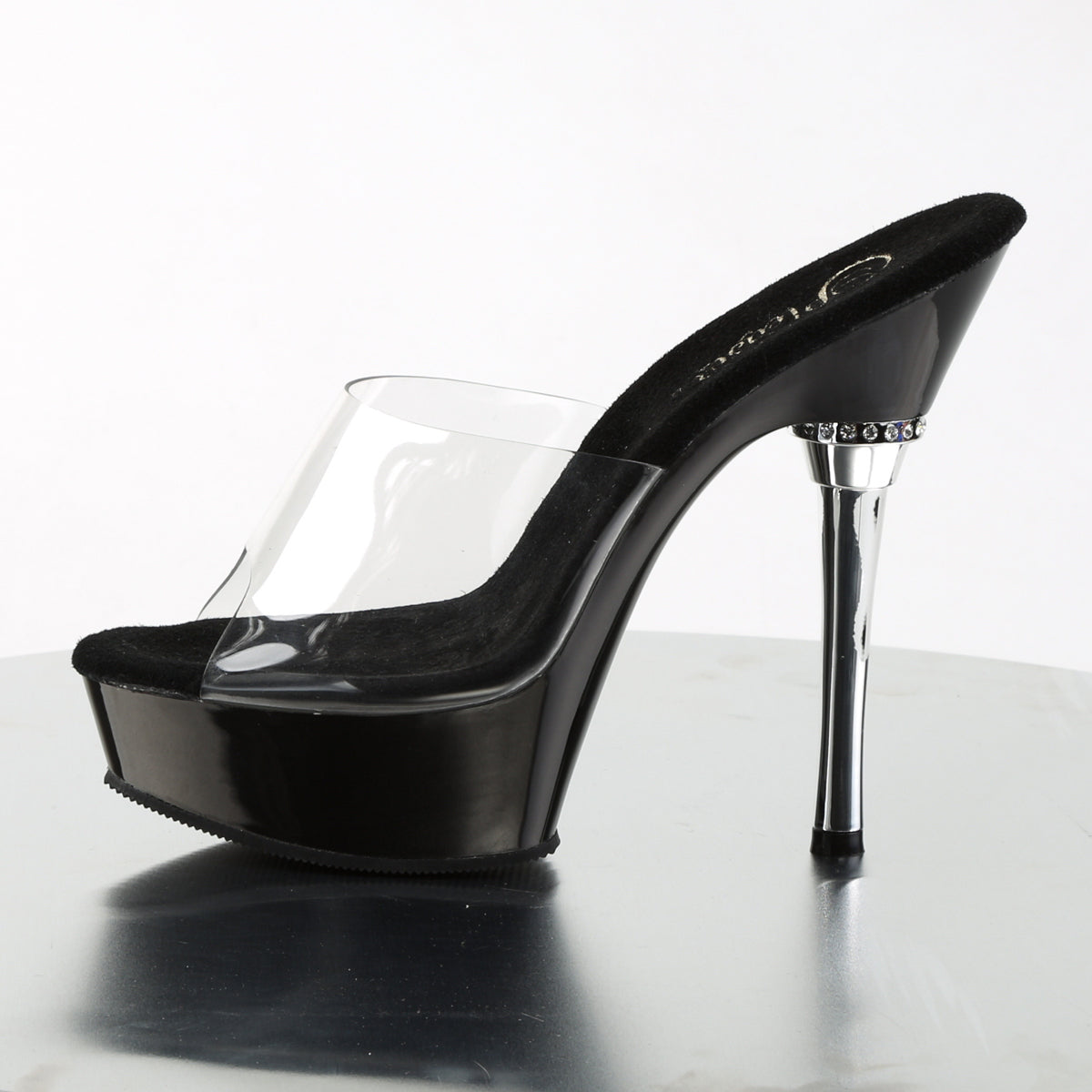 Pleaser Sandali da donna ALLURE-601 CLR / BLK