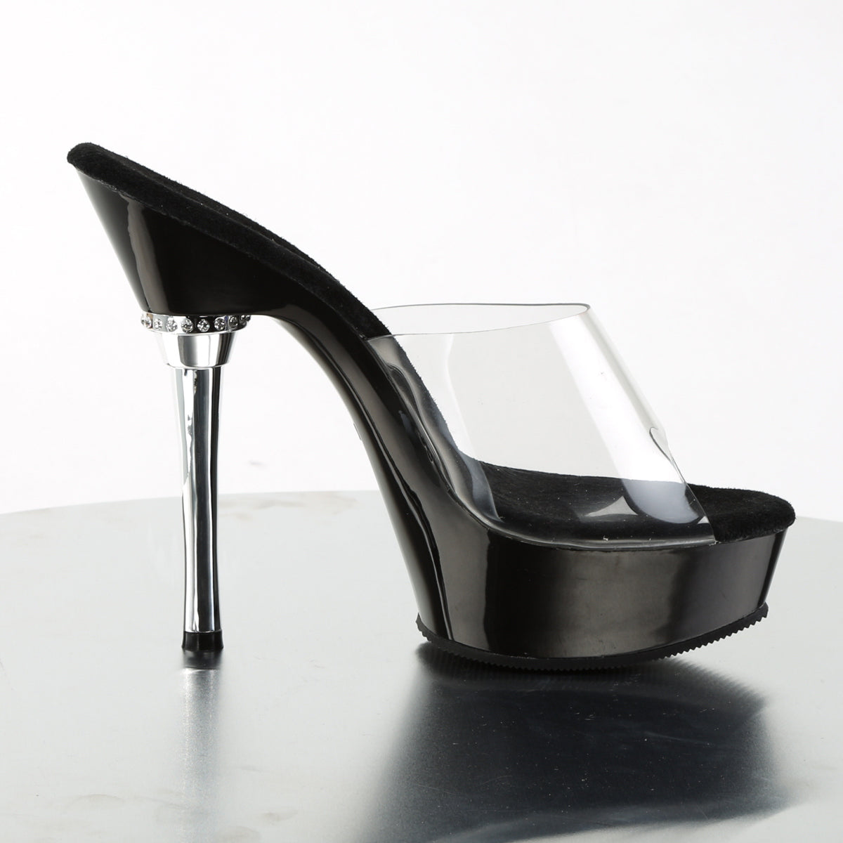 Pleaser Sandali da donna ALLURE-601 CLR / BLK