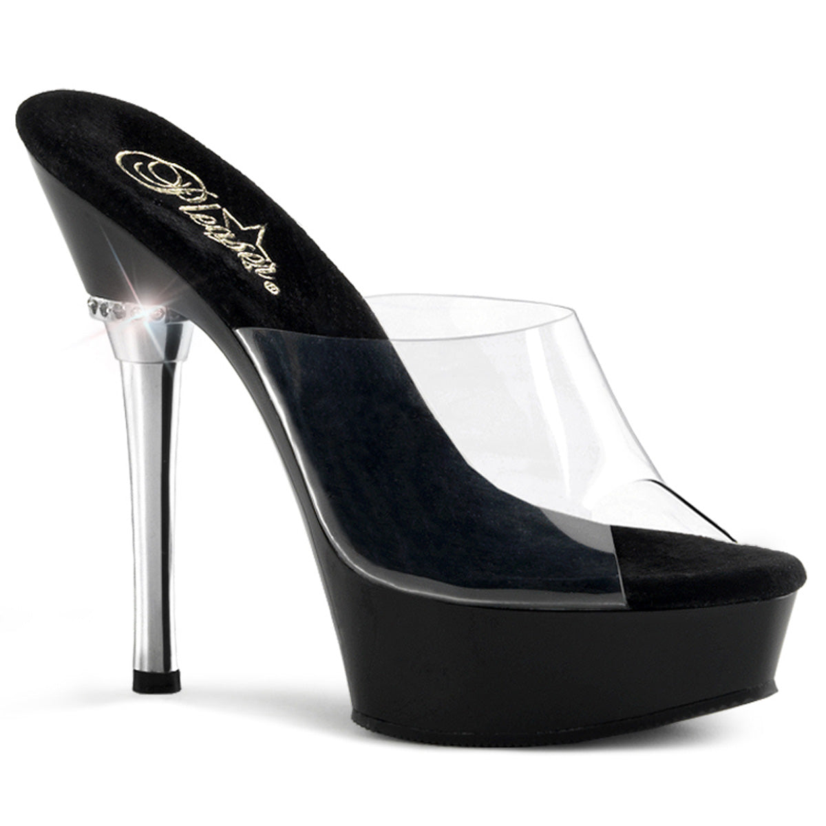 Pleaser Sandali da donna ALLURE-601 CLR / BLK