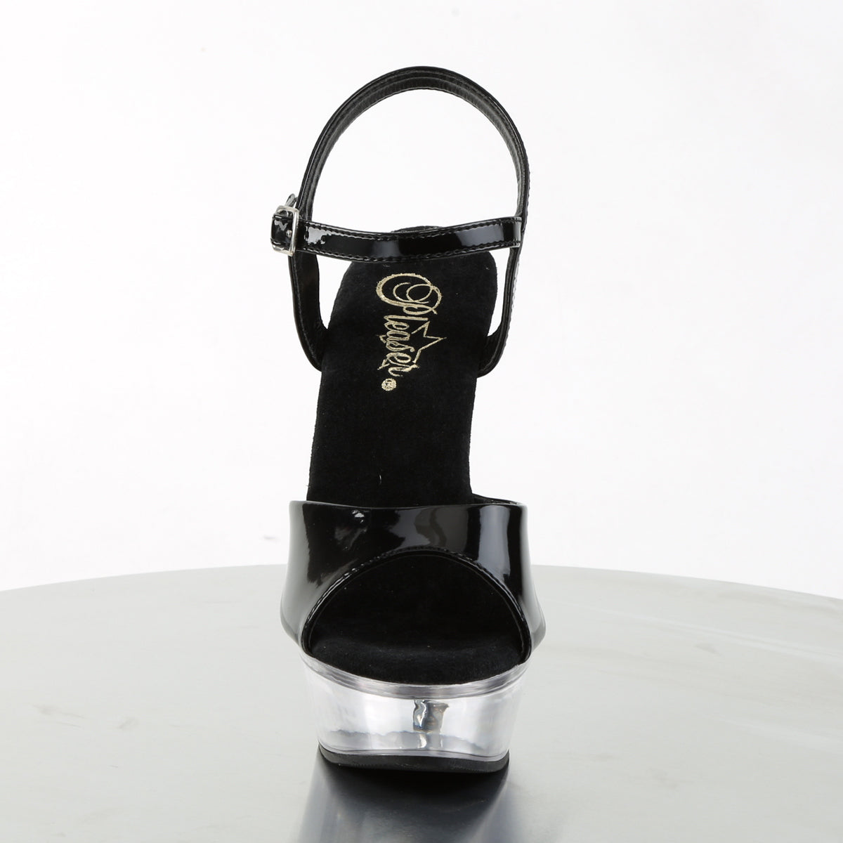 Pleaser Sandali da donna ALLURE-609 BLK PAT / CLR