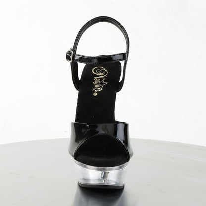 Pleaser Sandali da donna ALLURE-609 BLK PAT / CLR