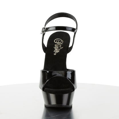 Pleaser Sandali da donna ALLURE-609 BLK PAT / BLK