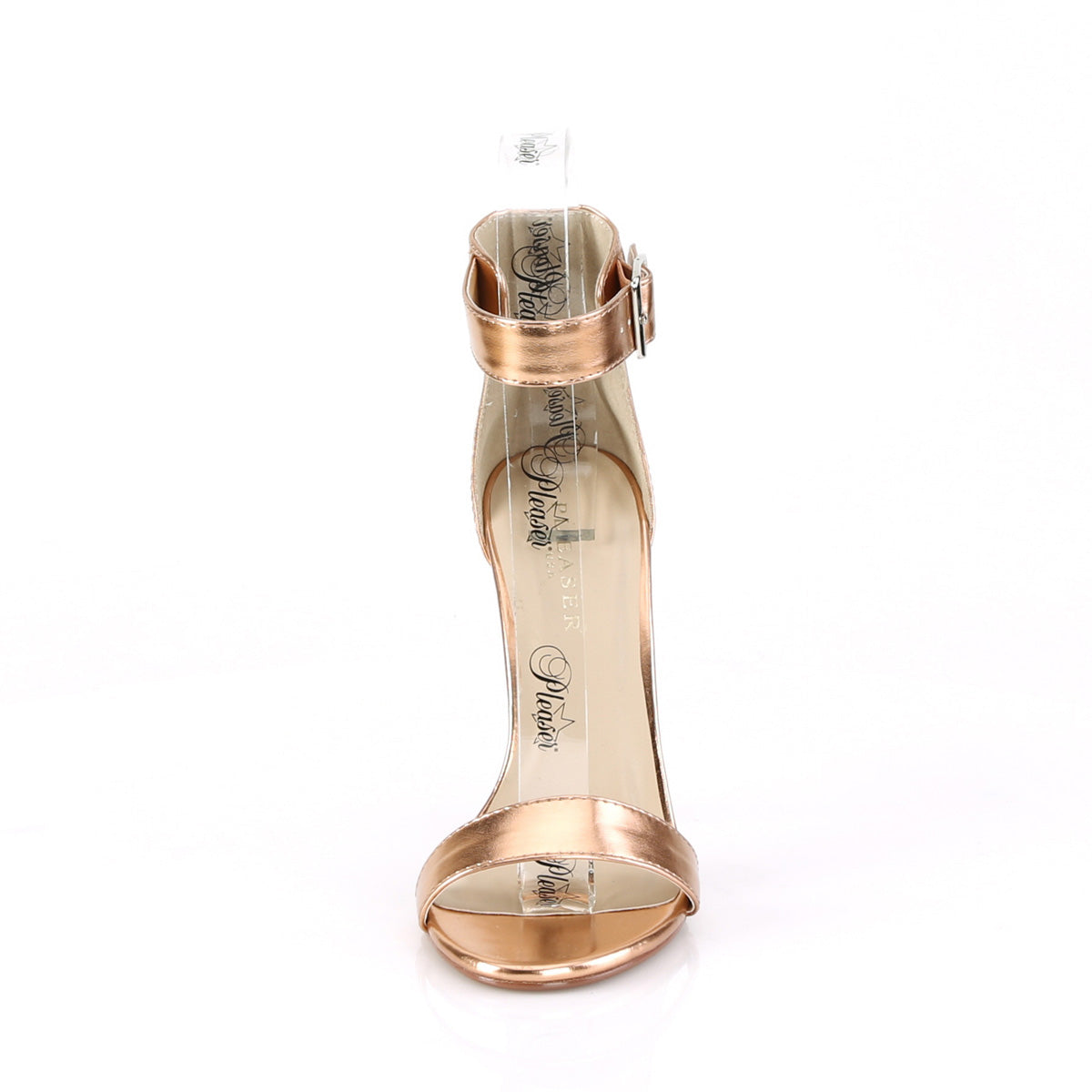 Pleaser Pompe da donna AMUSE-10 PU metallizzato in oro rosa