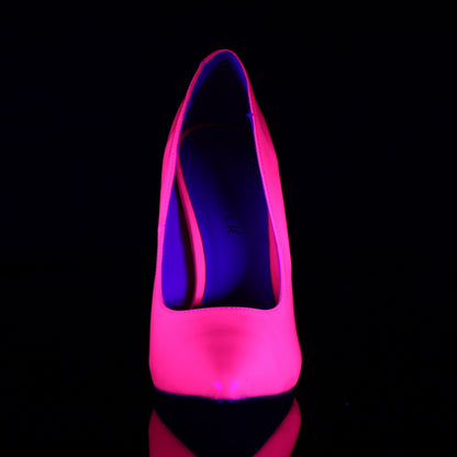 Pleaser Pompe da donna AMUSE-20 Pat al neon fucsia