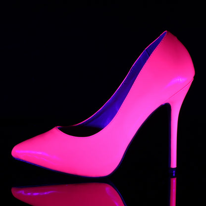 Pleaser Pompe da donna AMUSE-20 Pat al neon fucsia