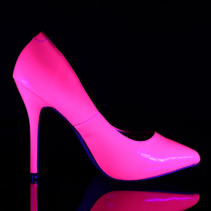 Pleaser Pompe da donna AMUSE-20 Pat al neon fucsia