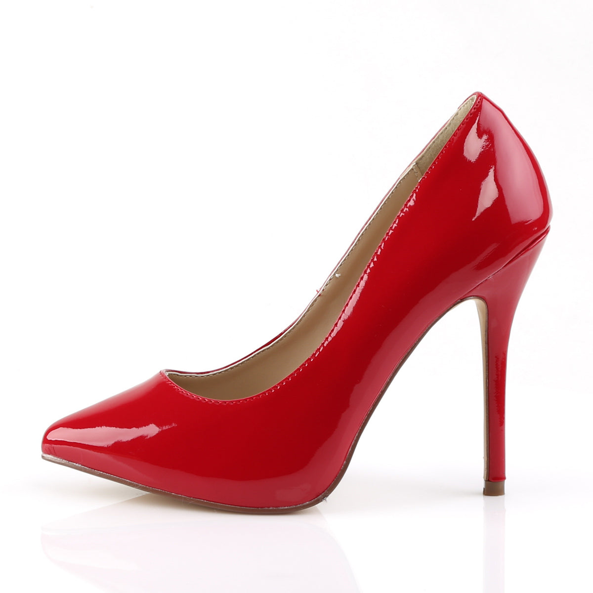 Pleaser Pompe da donna AMUSE-20 Pat rossa