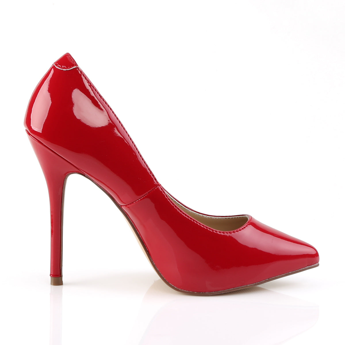 Pleaser Pompe da donna AMUSE-20 Pat rossa