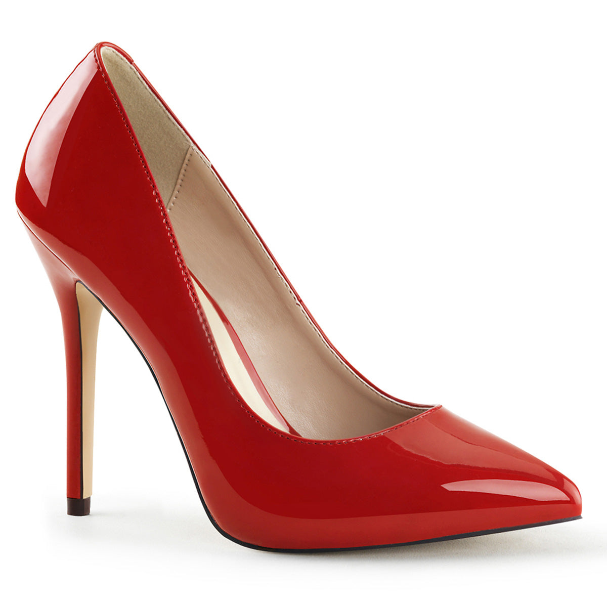 Pleaser Pompe da donna AMUSE-20 Pat rossa