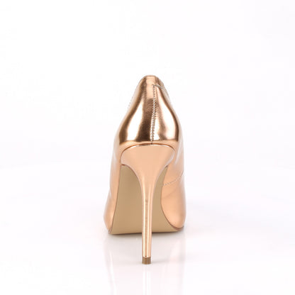 Pleaser Sandali da donna AMUSE-20 PU metallizzato in oro rosa