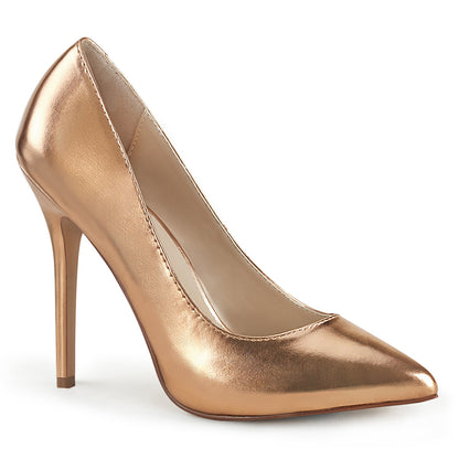 Pleaser Sandali da donna AMUSE-20 PU metallizzato in oro rosa