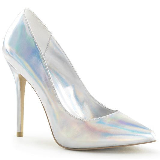 Pleaser Pompe da donna AMUSE-20 SLV Hologram PU