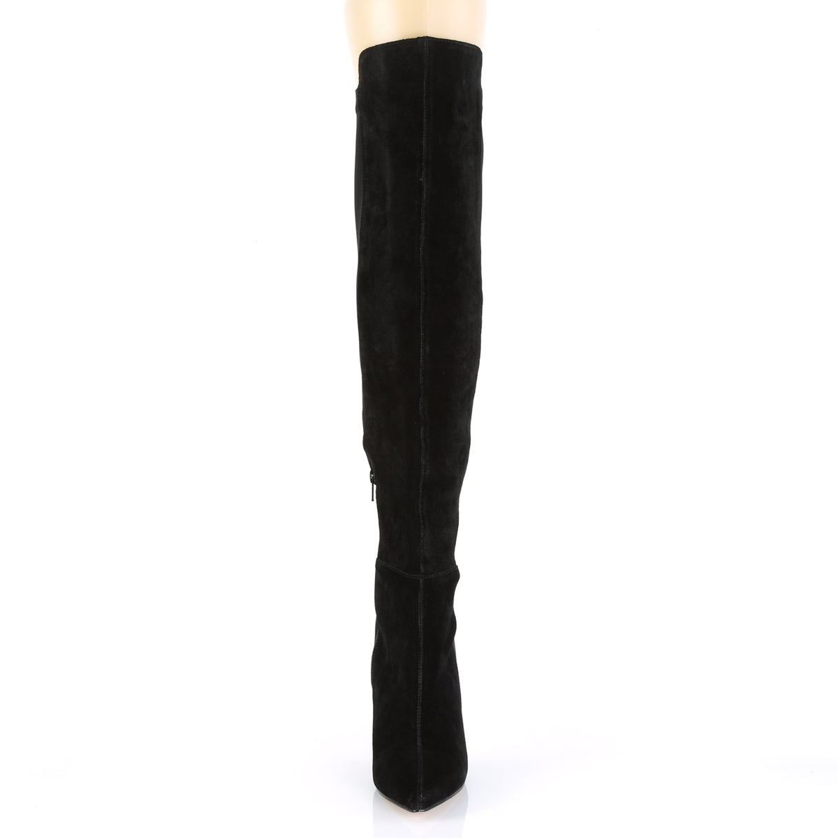Pleaser Stivali da donna AMUSE-2018 BLK Suede Suede-Nylon