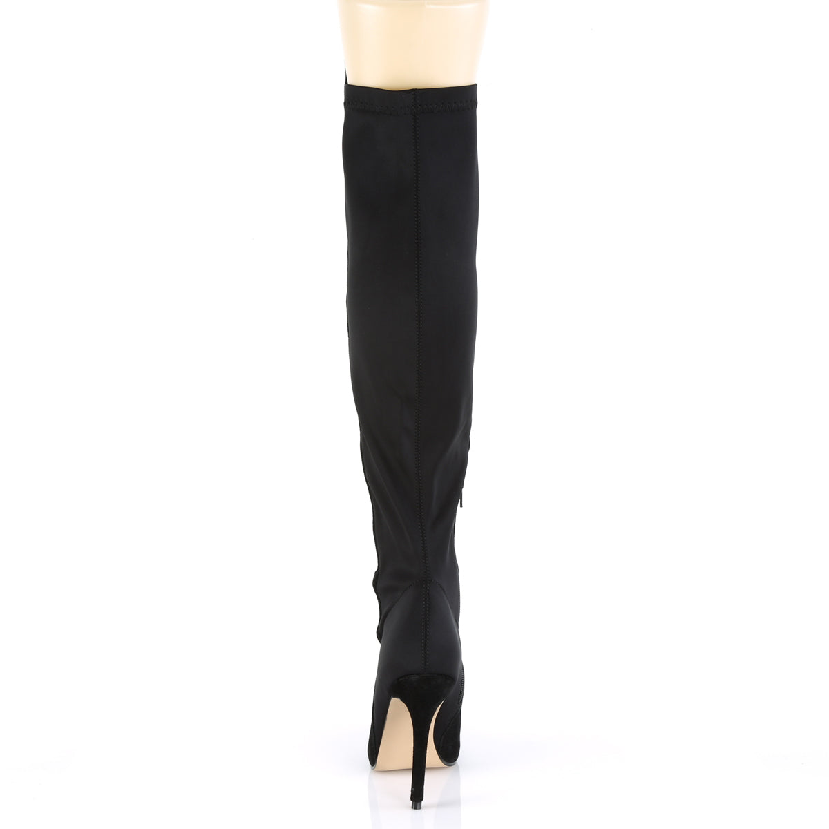 Pleaser Stivali da donna AMUSE-2018 BLK Suede Suede-Nylon