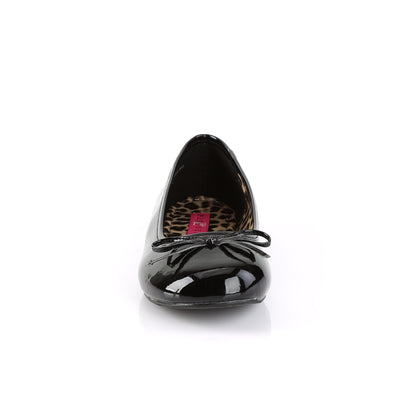 Pleaser Pink Label Womens Pumps ANNA-01 Blk Pat