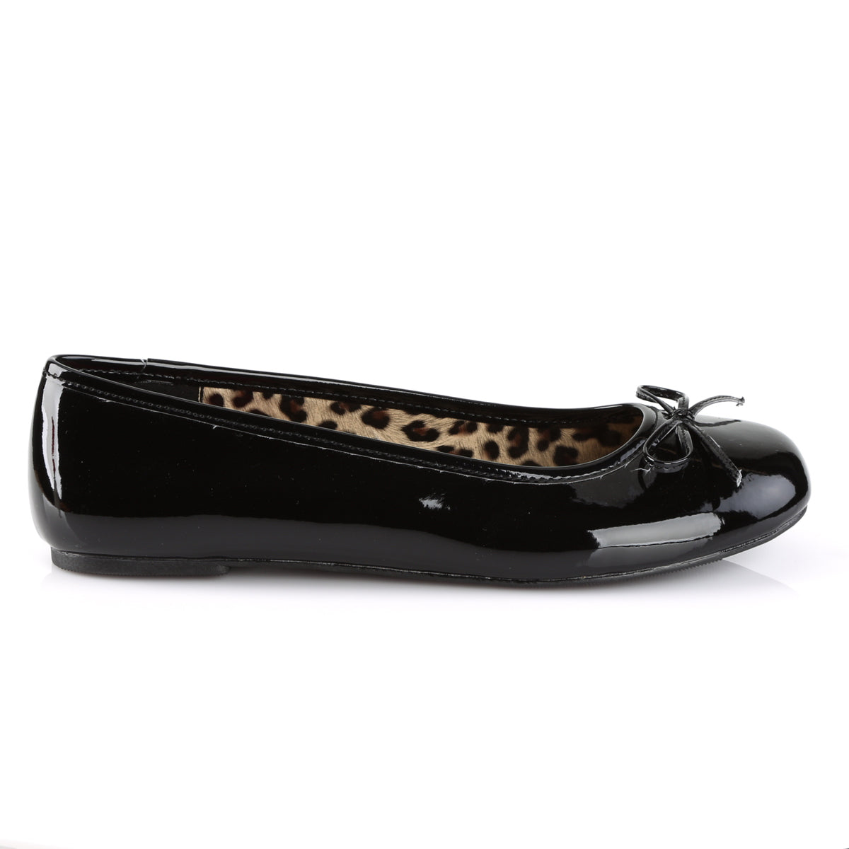 Pleaser Pink Label Womens Pumps ANNA-01 Blk Pat