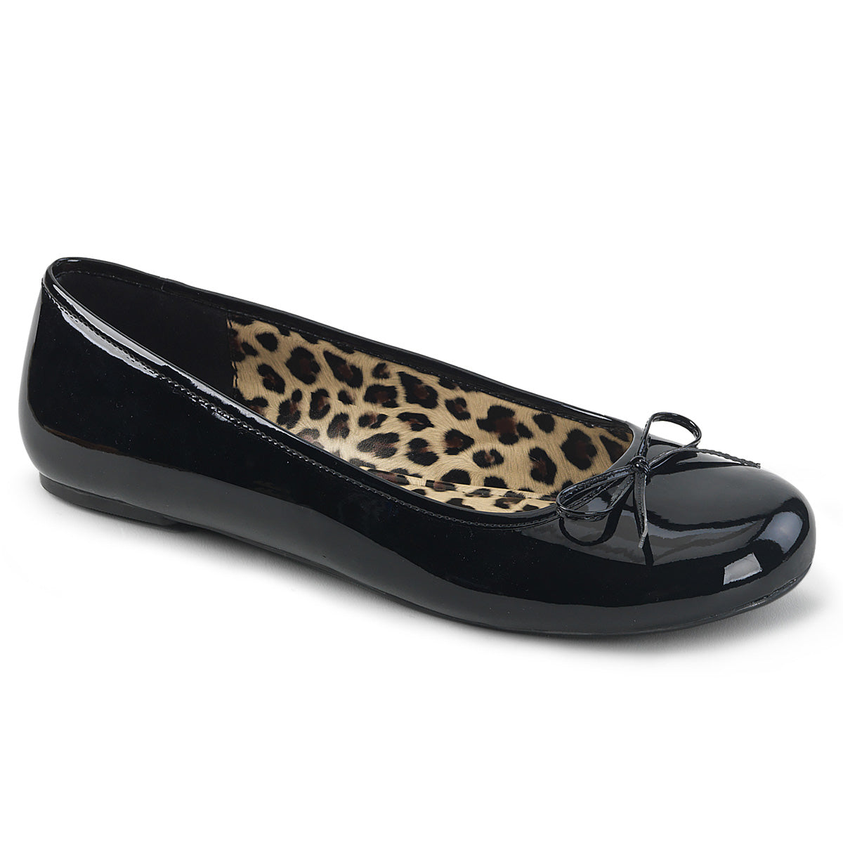 Pleaser Pink Label Womens Pumps ANNA-01 Blk Pat