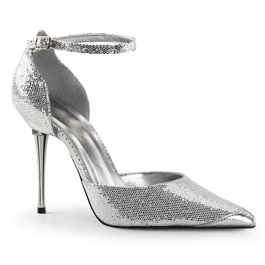 Pleaser Pompe da donna APPEAL-21 SLV tessuto GLTR