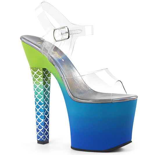 Pleaser Donne Sandali ARIEL-708OMBRE Clr / Verde - Ombre Blu