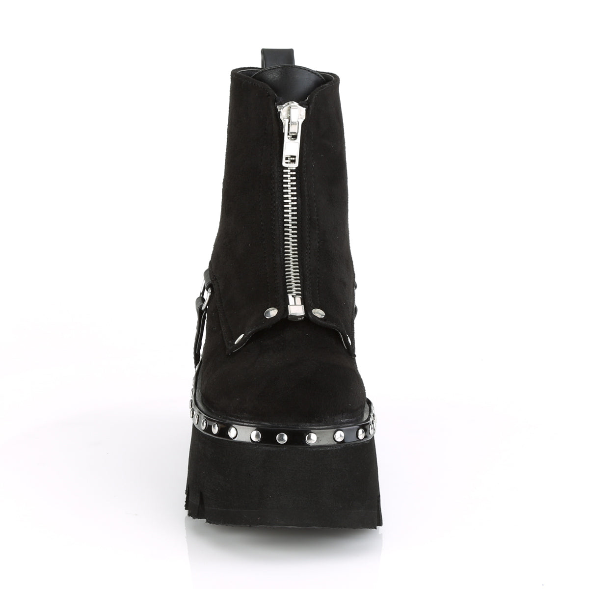 DemoniaCult Stivali alla caviglia femminile ASHES-100 BLK VEGAN SEEDE-BLK V. LE