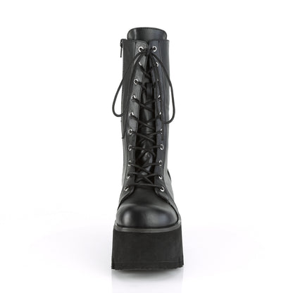 DemoniaCult Womens Boots ASHES-105 Blk Vegan Leather