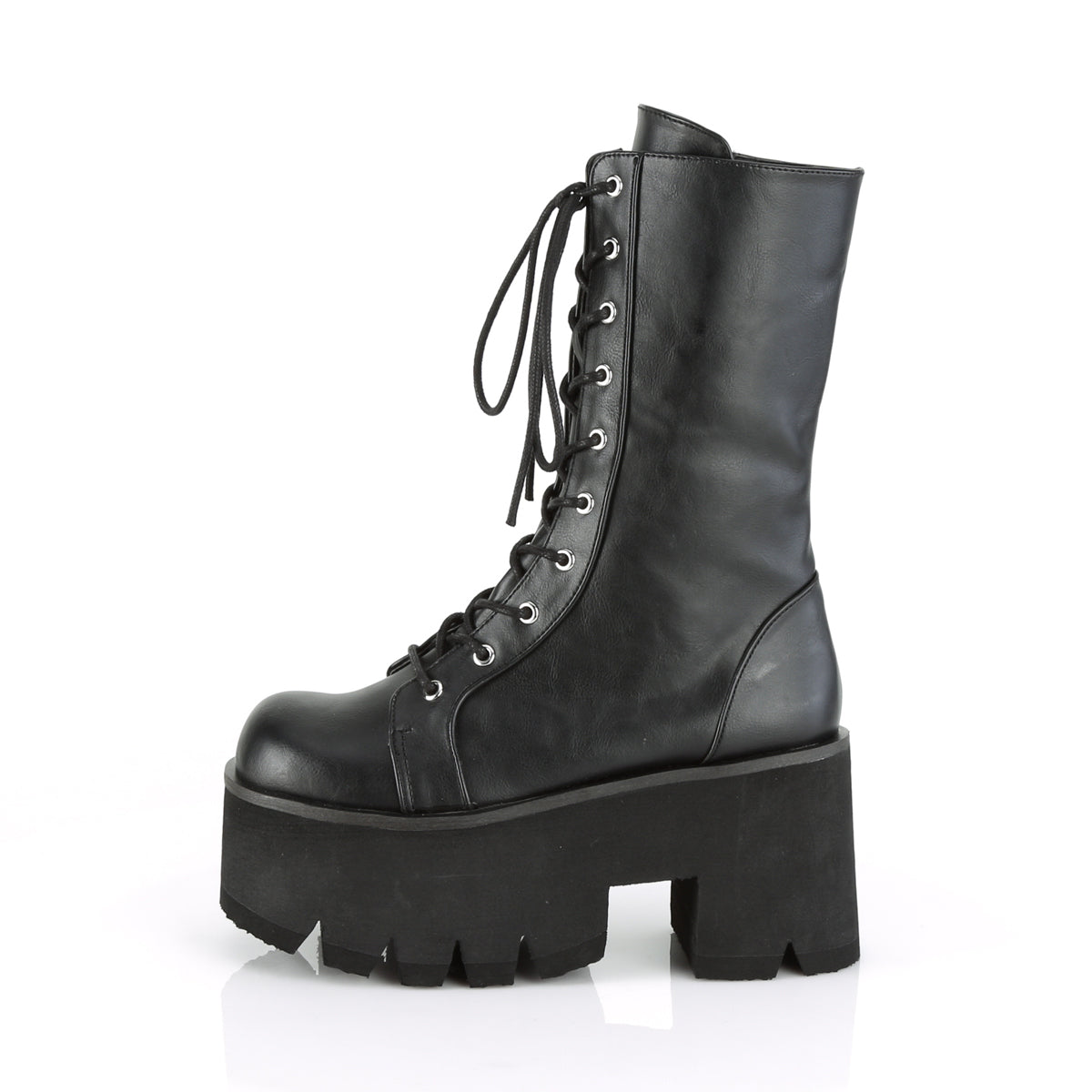 DemoniaCult Womens Boots ASHES-105 Blk Vegan Leather