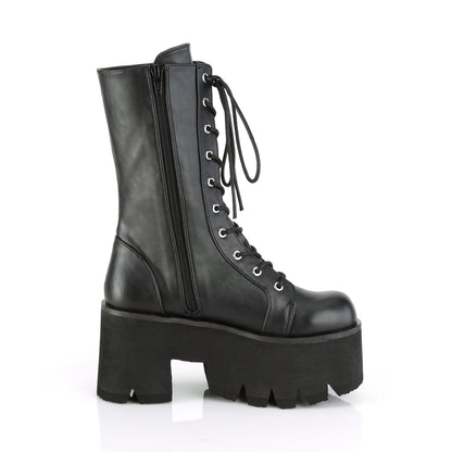 DemoniaCult Womens Boots ASHES-105 Blk Vegan Leather