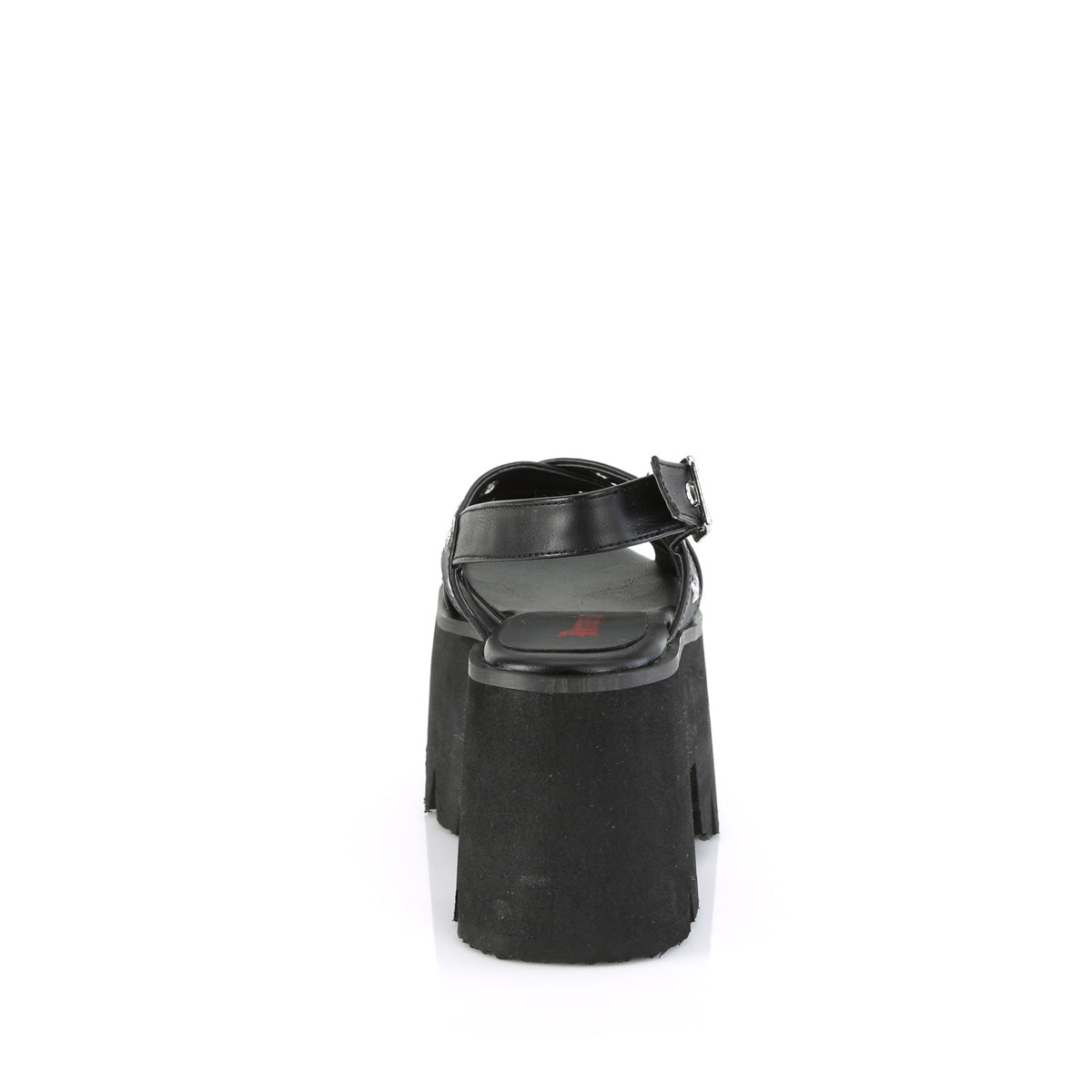 DemoniaCult  Sandali ASHES-12 pelle vegana BLK