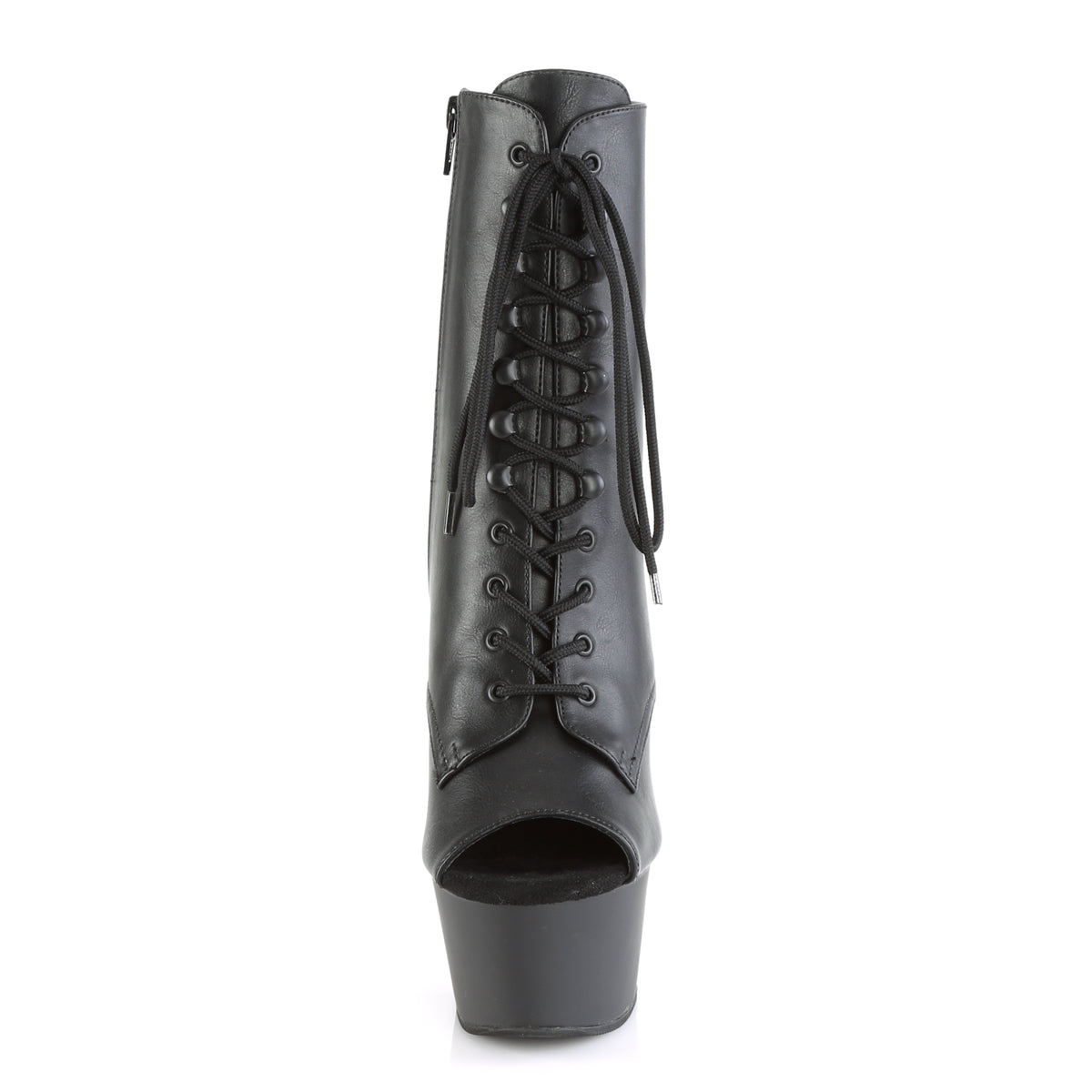 Pleaser Stivaletti da donna ASPIRE-1021 BLK FAUX PELLE / BLK MATTE