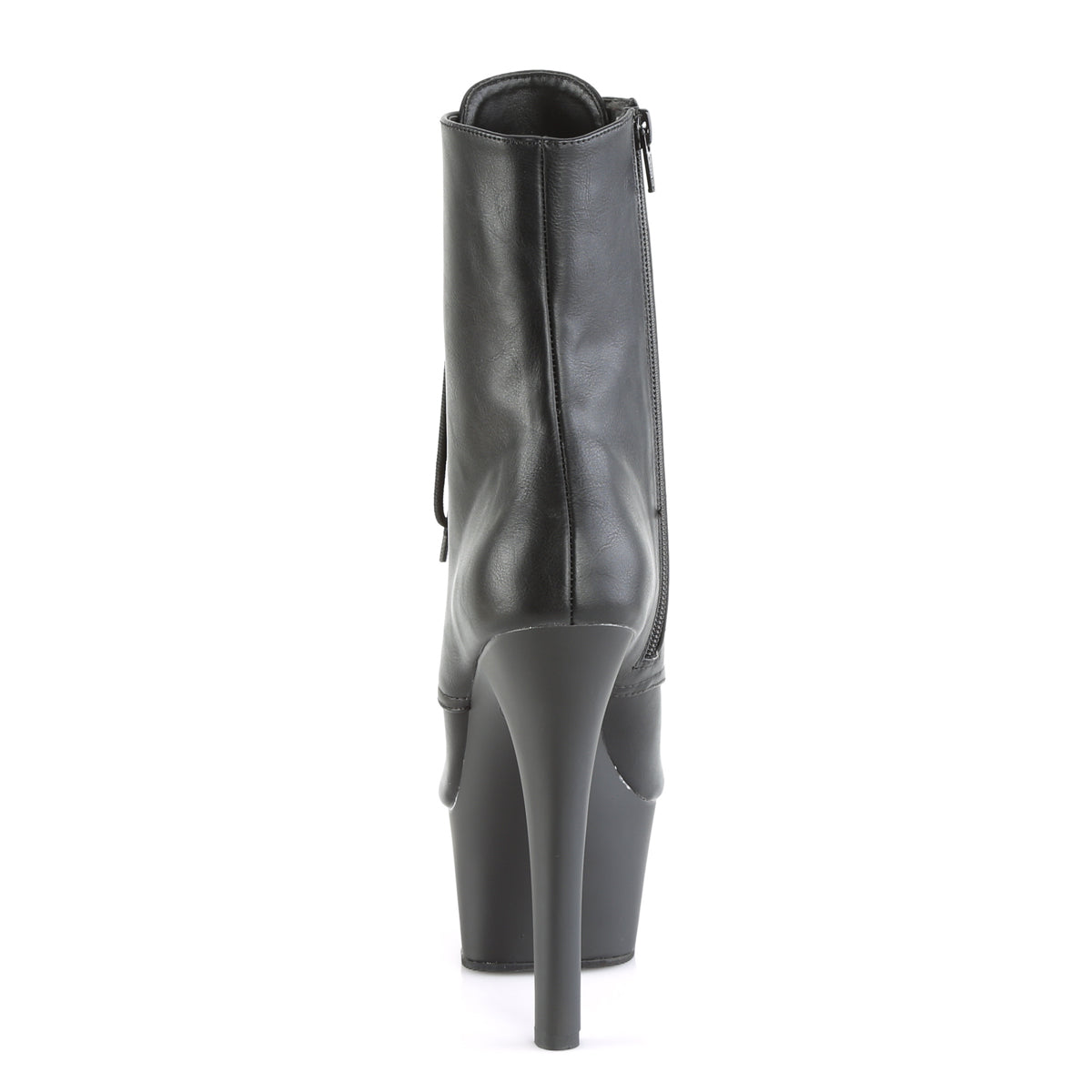 Pleaser Stivaletti da donna ASPIRE-1021 BLK FAUX PELLE / BLK MATTE