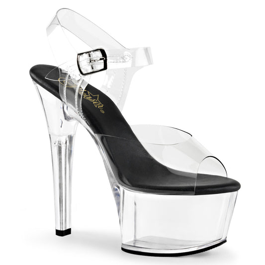 Pleaser Sandali da donna ASPIRE-608 CLR-BLK / CLR