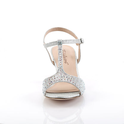 Fabulicious Sandali da donna AUDREY-05 tessuto scintillante SLV