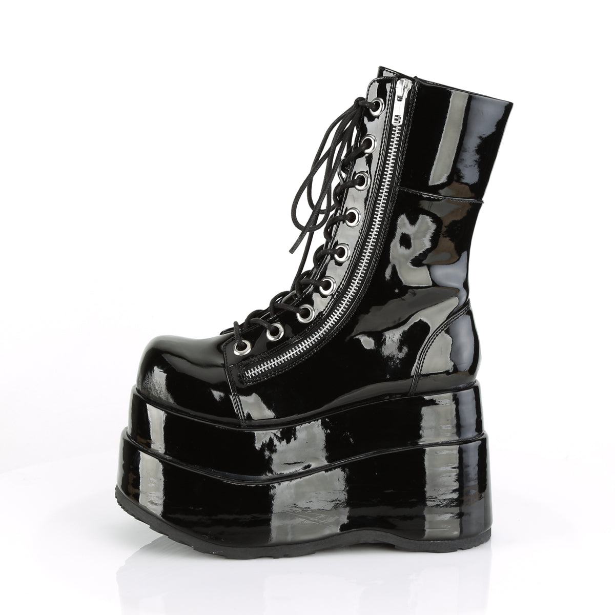 DemoniaCult Stivali da donna BEAR-265 blk pat